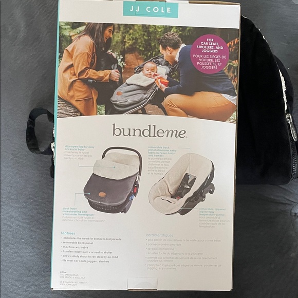 JJ Cole Black Bundleme Infant Cover - Picture 5 of 5